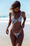 frankie swimwear frankii swim Cuba tie top Paloma black and white print matte seamless bikini frankieswimwear frankieswim 