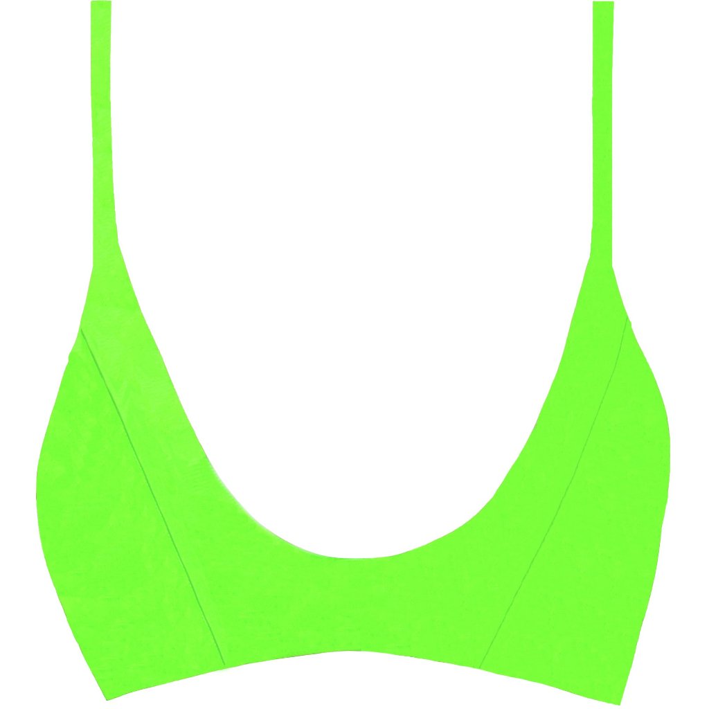 frankie swimwear frankii swim baby bralette lime green electric neon fluorescent matte seamless bikini frankieswimwear frankieswim 
