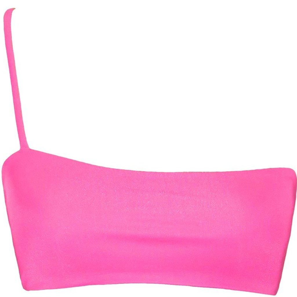 frankie swimwear frankii swim cannes crop strawberry pink electric neon matte seamless bikini frankieswimwear frankieswim 